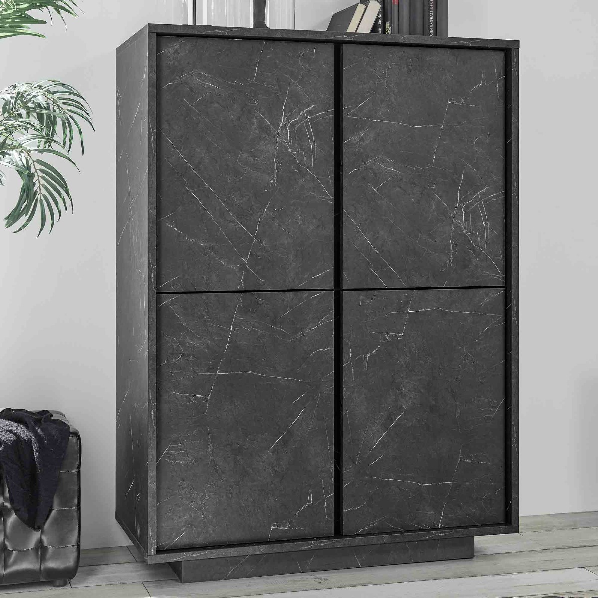 Madia alta moderna, 4 ante nuova