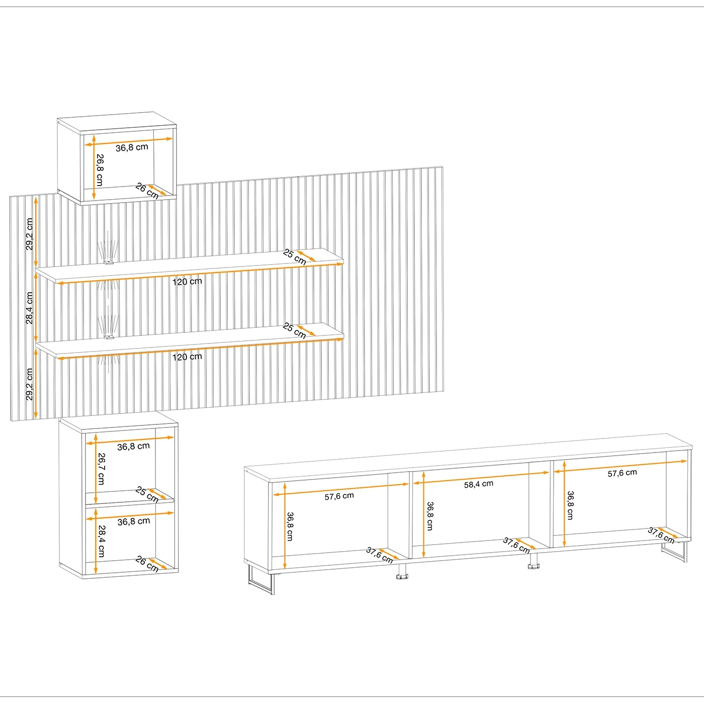 parete attrezzata scontata