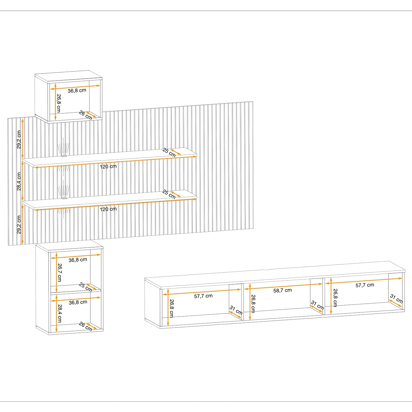 parete attrezzata scontata 
