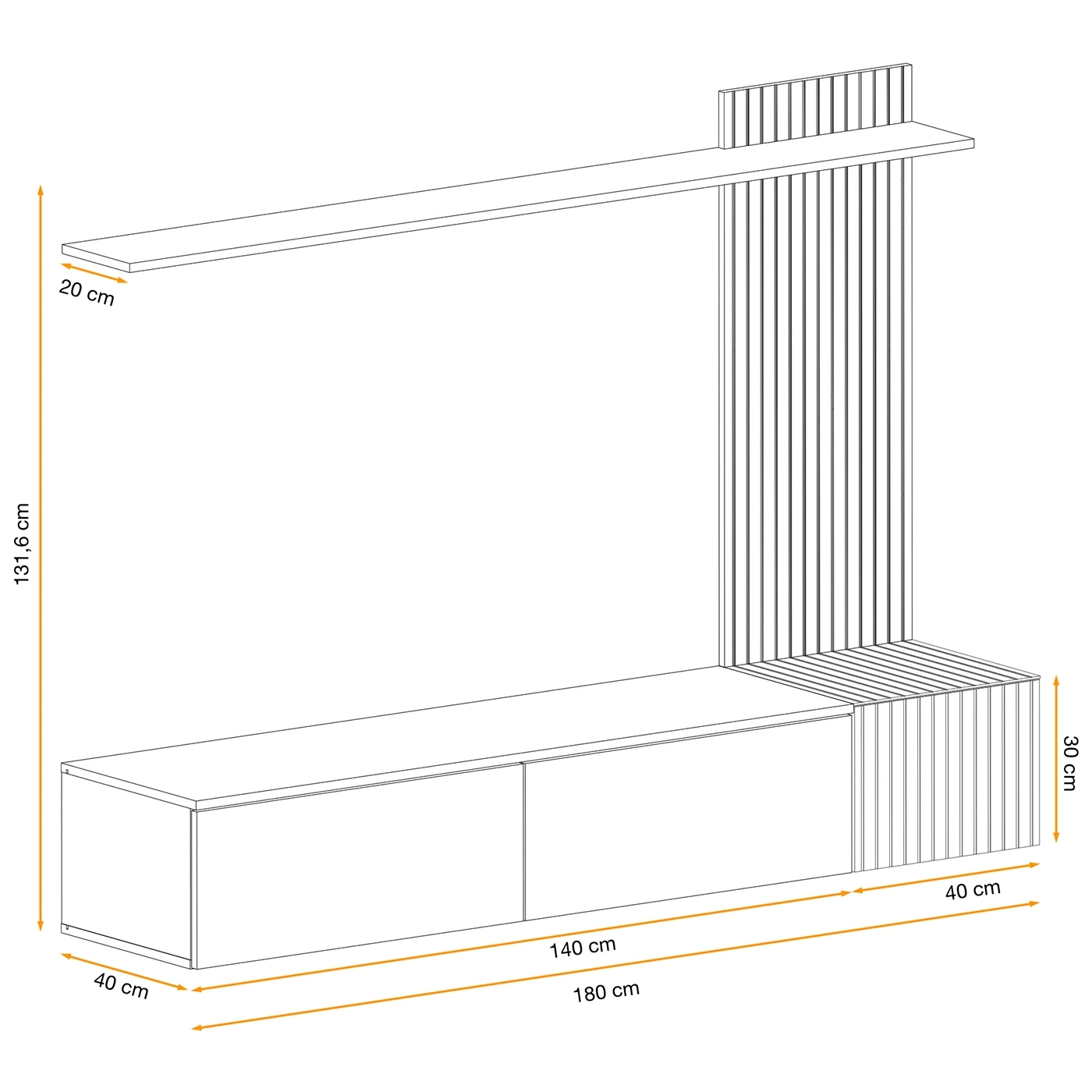 parete attrezzata scontata