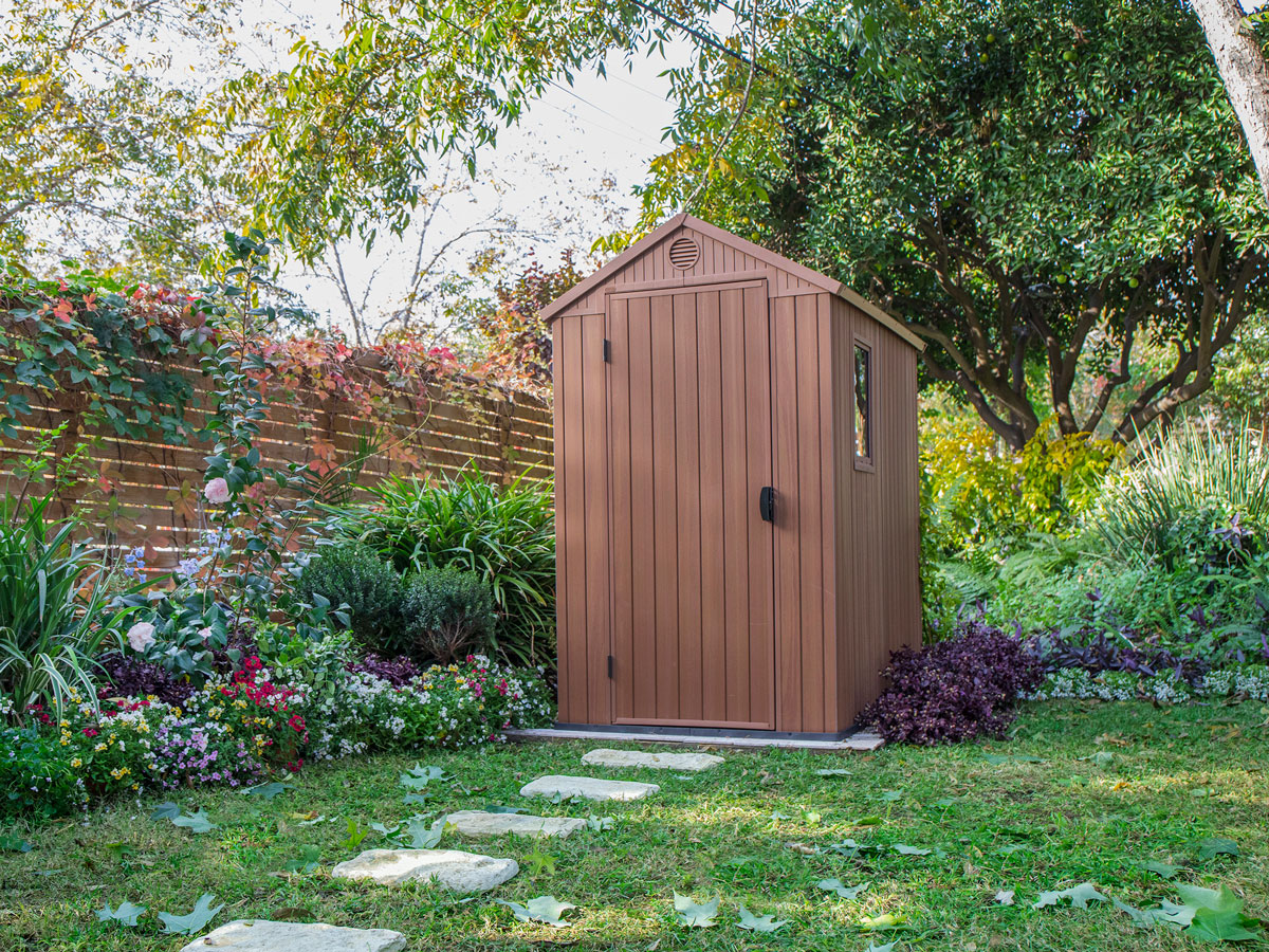 Casetta da esterno Rosa, finitura Marrone