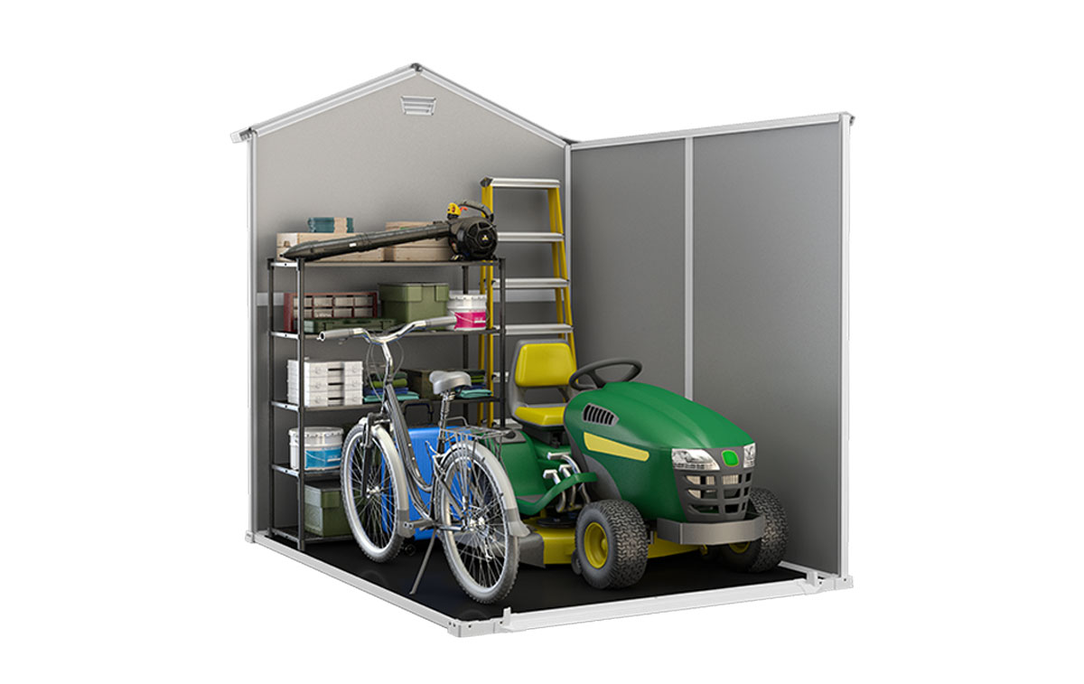 Casetta da esterno medio grande, Grigia, Magnolia