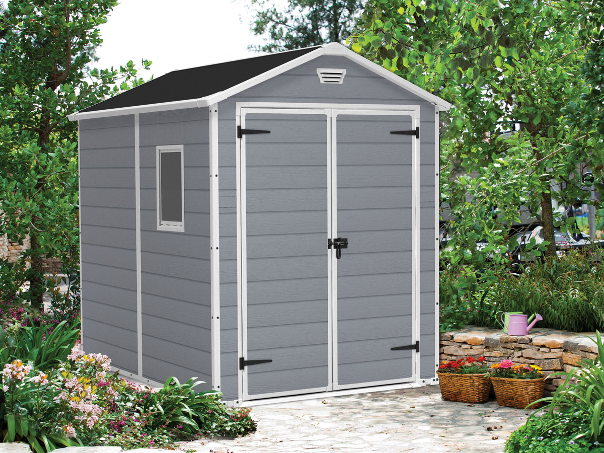 Casetta da esterno medio grande, Grigia, Magnolia