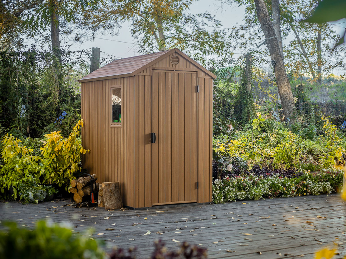 Casetta da esterno Rosa, finitura Marrone