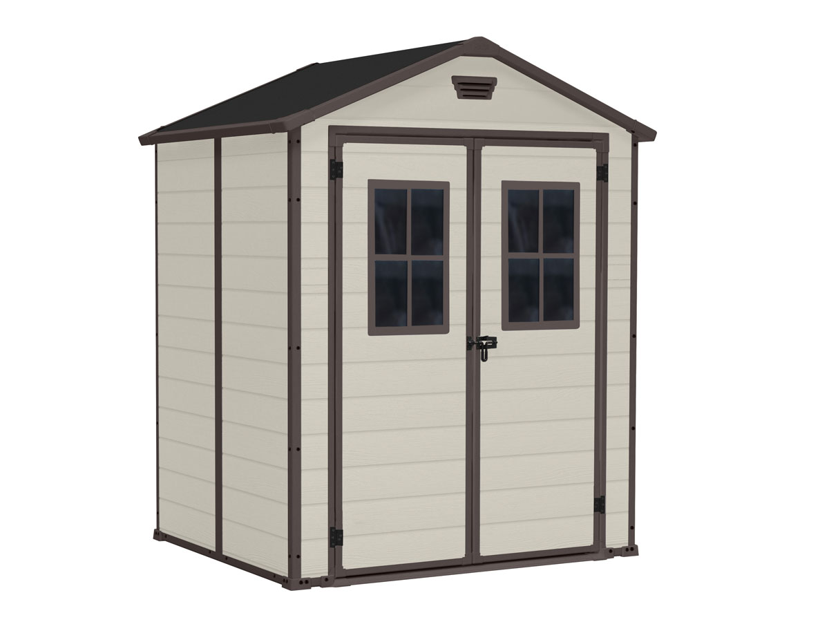 Casetta da esterno Beige, con finestre, Magnolia