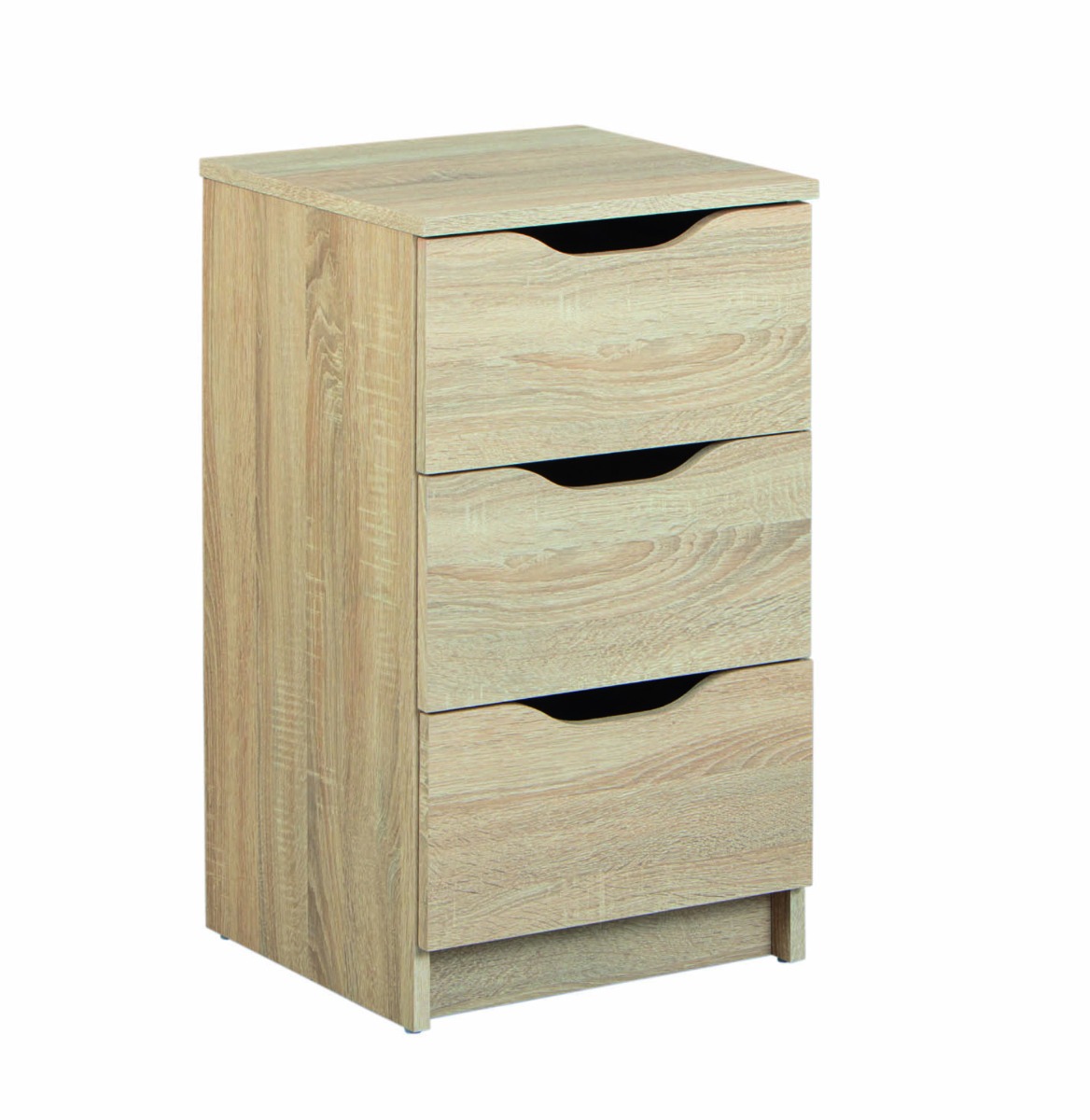 Cassettiera 4 cassetti, finitura rovere 