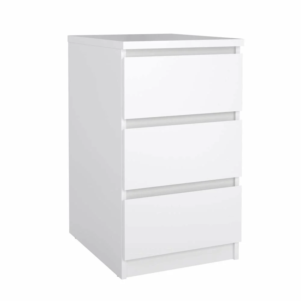 cassettiera bianca lucido