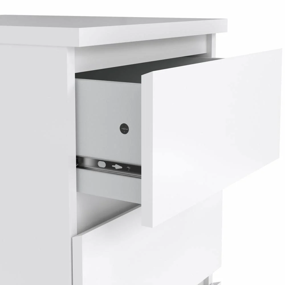 cassettiera bianca lucido