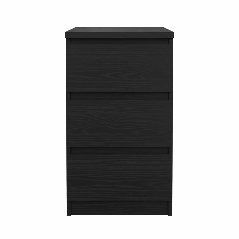 cassettiera nera frassinato