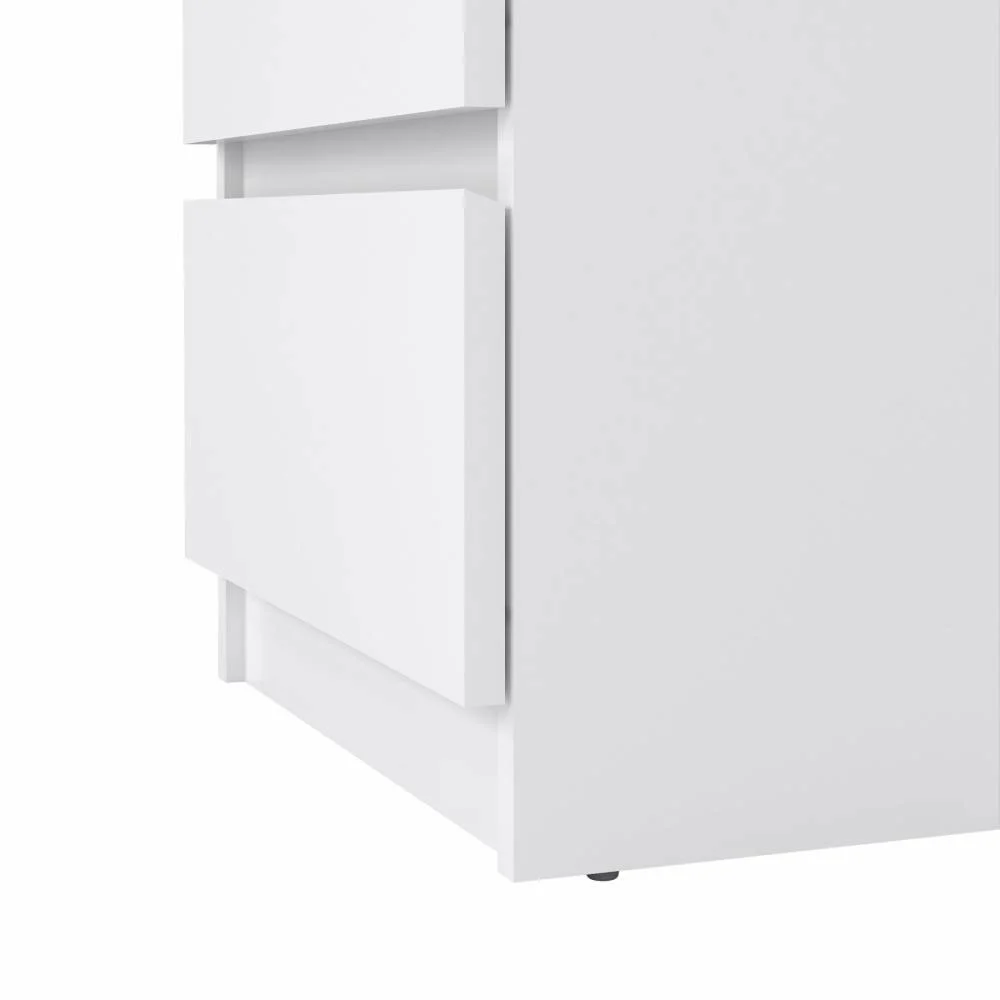 cassettiera bianca lucido