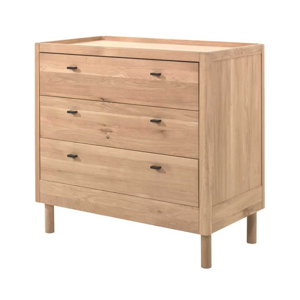 cassettiera in legno rovere 