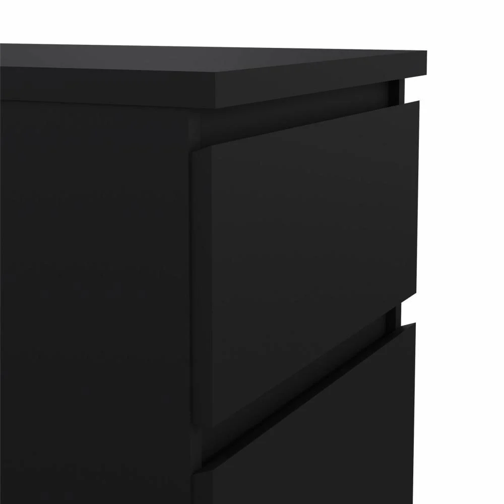 cassettiera nera spaziosa