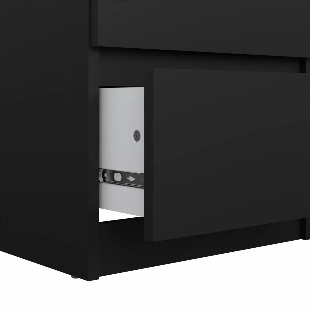 cassettiera nera spaziosa