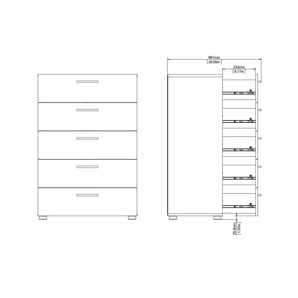 cassettiera alla moda 