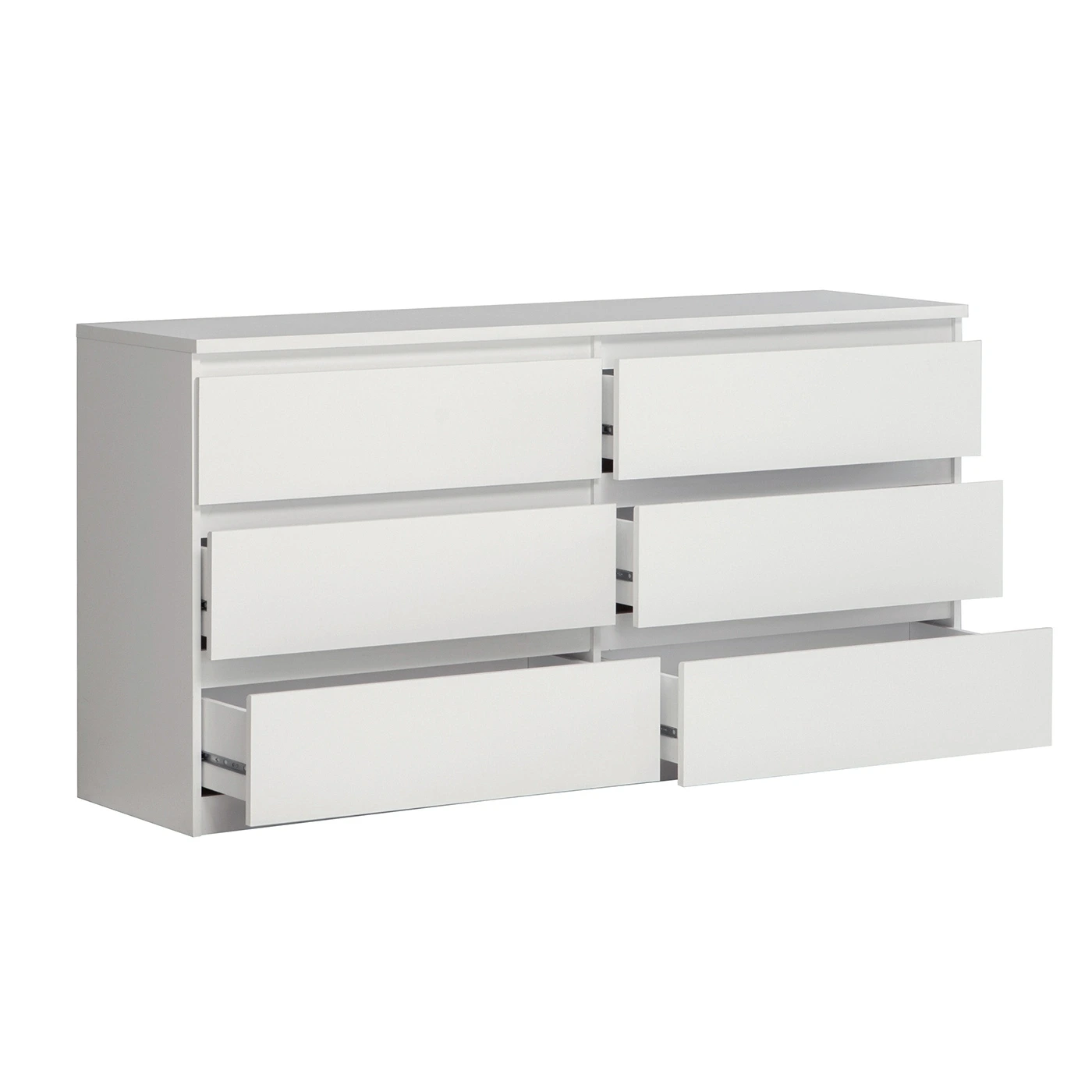 comò a 6 cassetti bianco