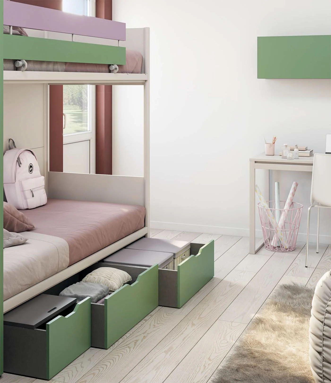 castello rosa e verde