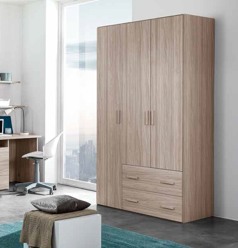 Armadio 3 Ante con cassetti