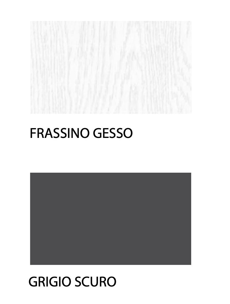 Set moderno composto da comodini e comò 4 cassetti