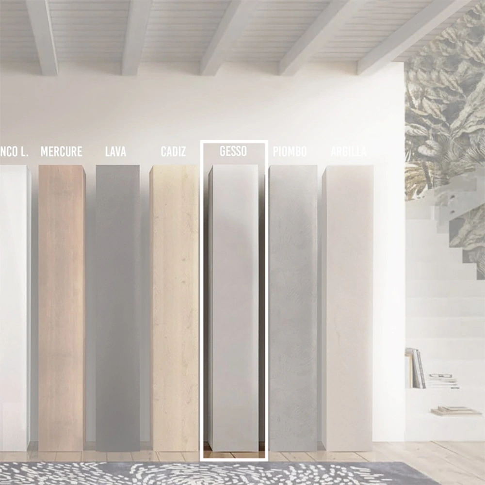 colonna con ripiani gesso