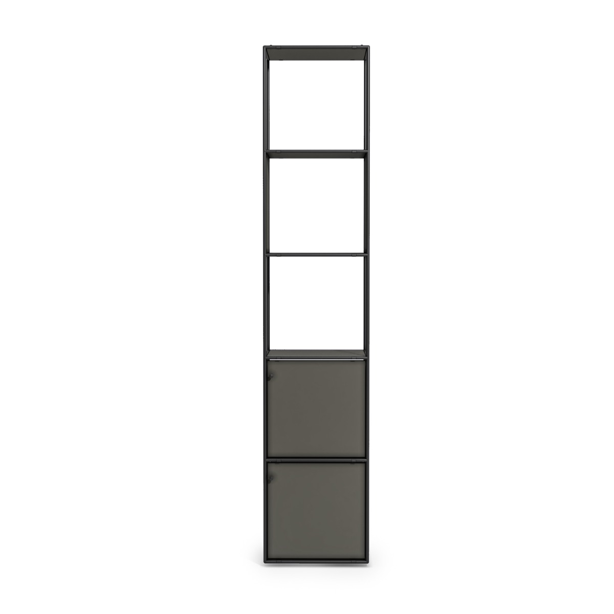 Libreria moderna colore Grigio laccato, L.40 cm  stile di design