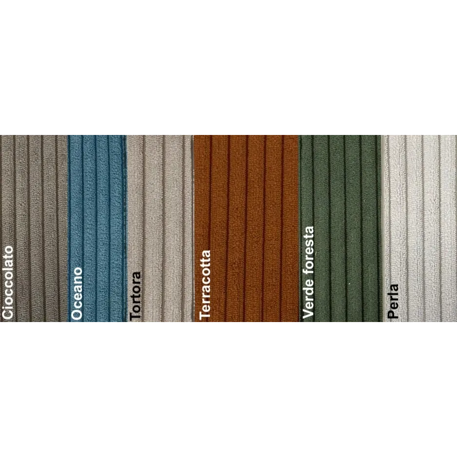 Camera matrimoniale con letto velluto Terracotta, Bronzo e Mercure