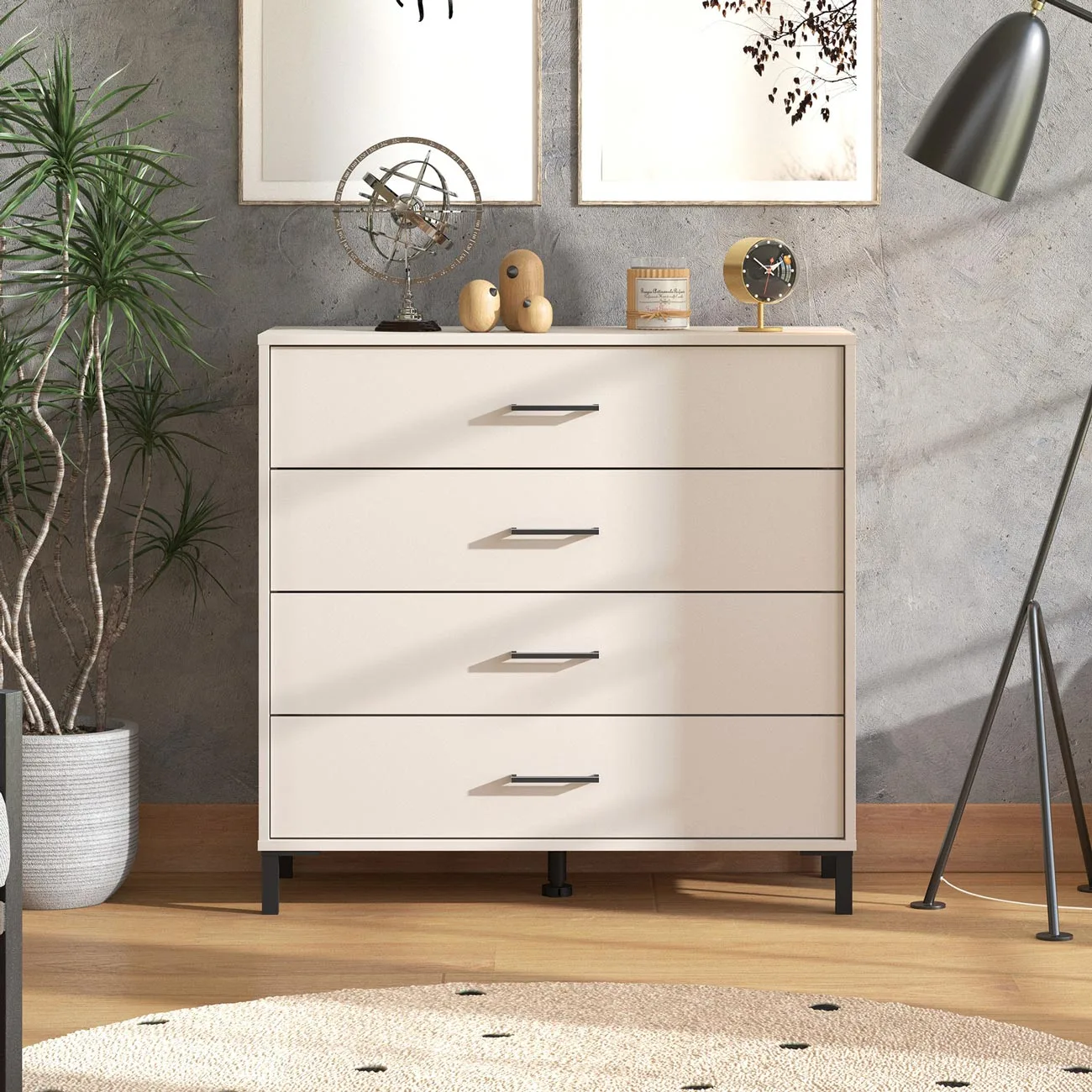 cassettiera cashemere 4 ante