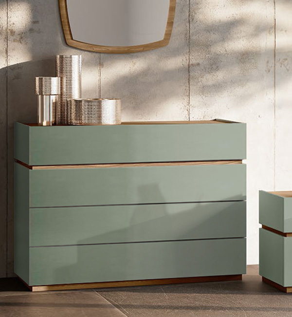 Comò Agave e Noce biondo, 4 cassetti