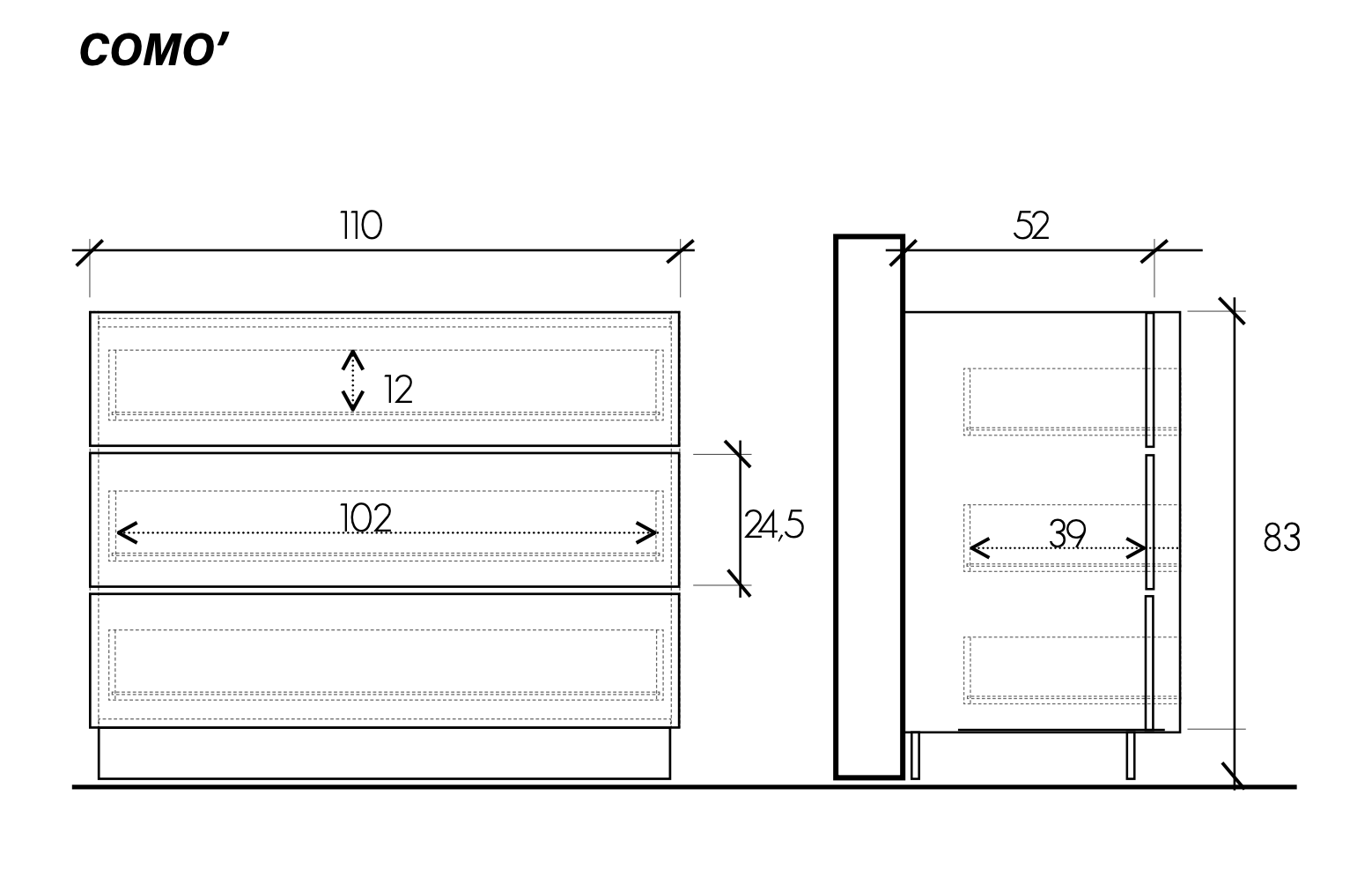 Camera matrimoniale moderna, Cashmere e Noce caramello