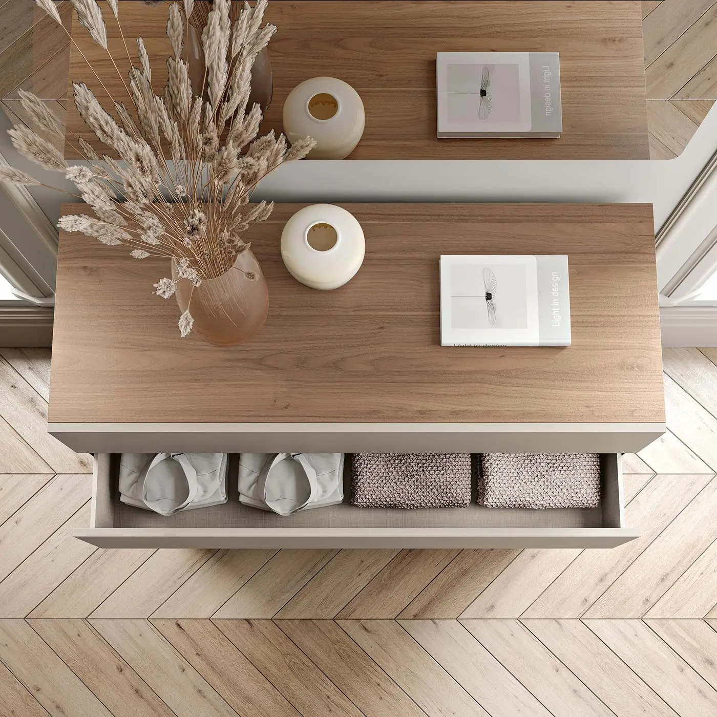 Camera matrimoniale, Sequoia honey e Corda, collezione Apache Zenzero Shop