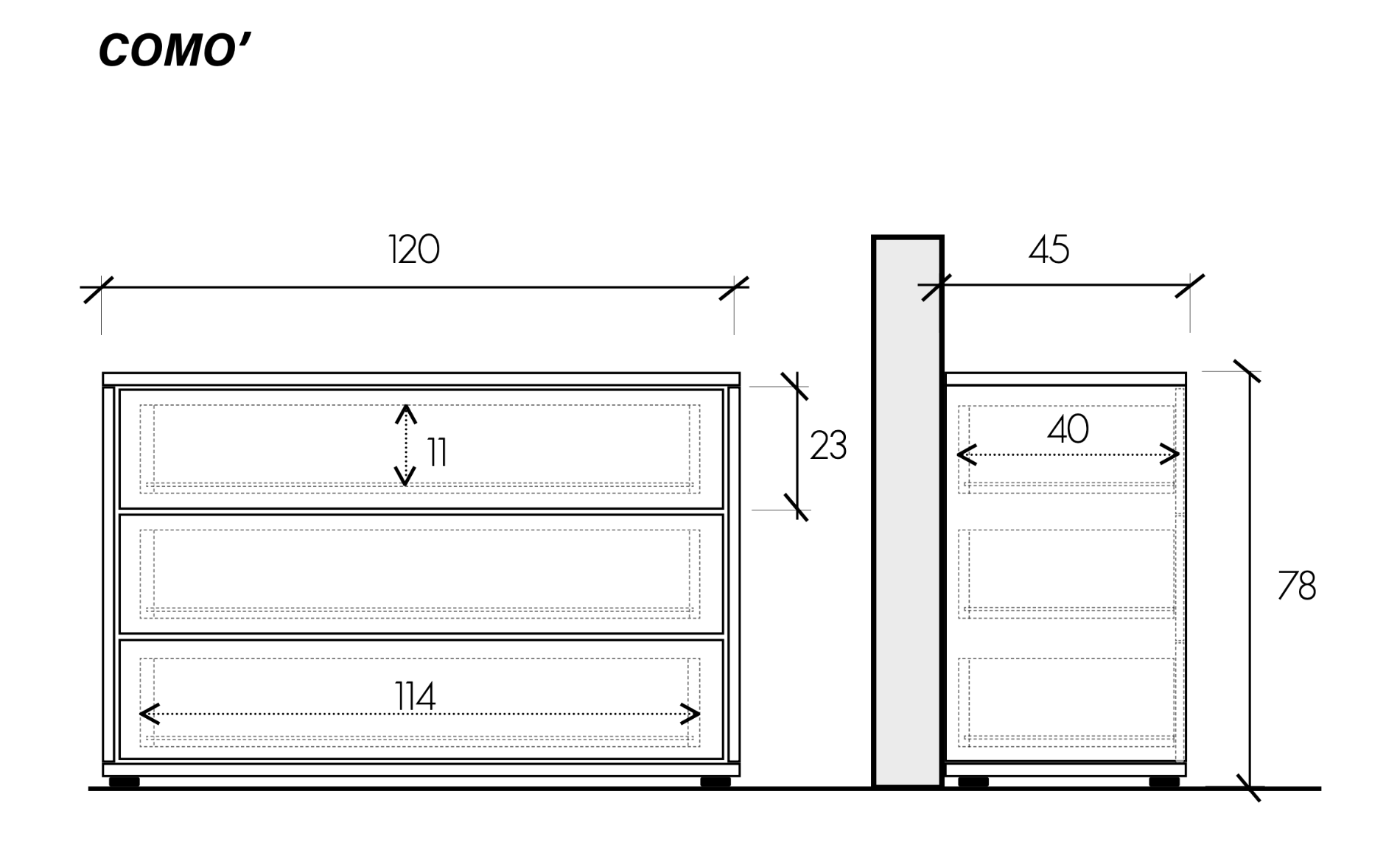 Camera matrimoniale con letto imbottito, armadio e comodini