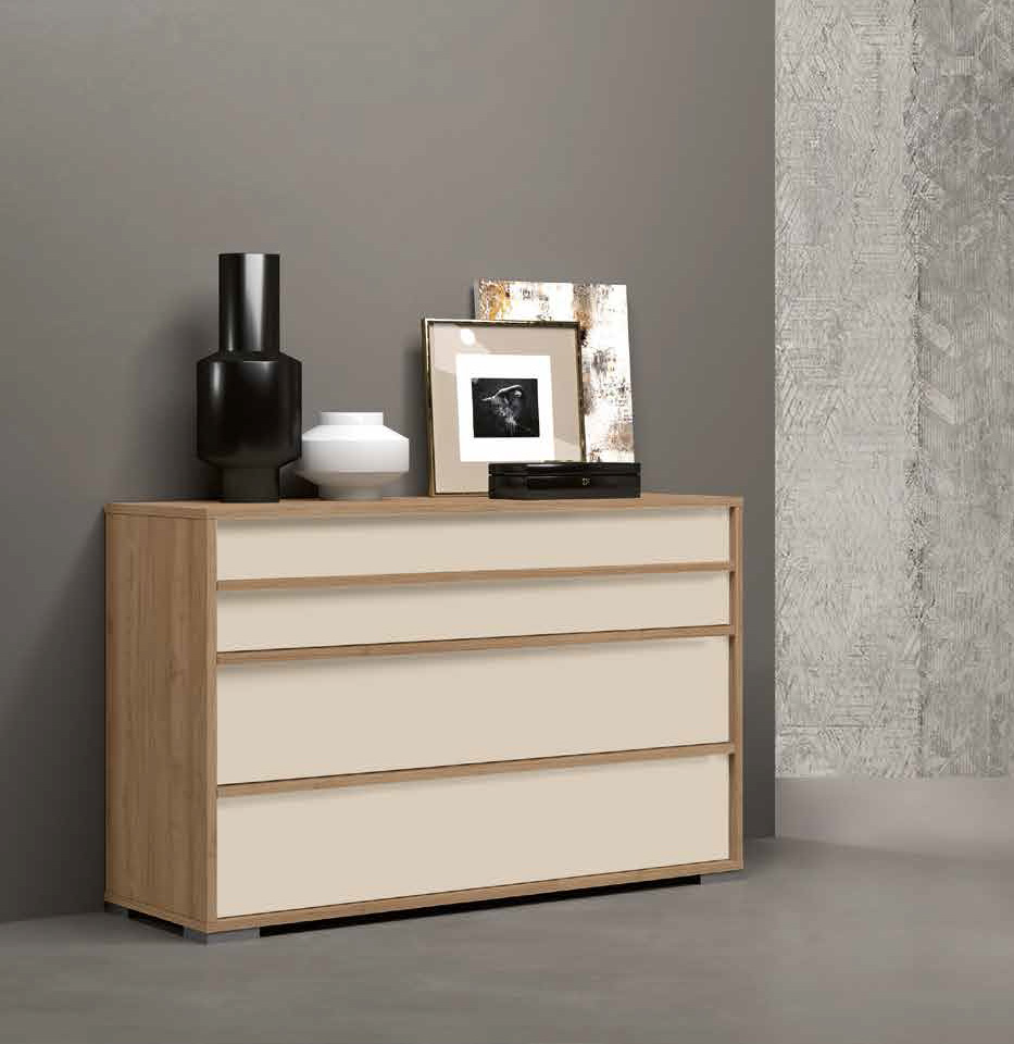 Comò moderno Orzo e Noce biondo