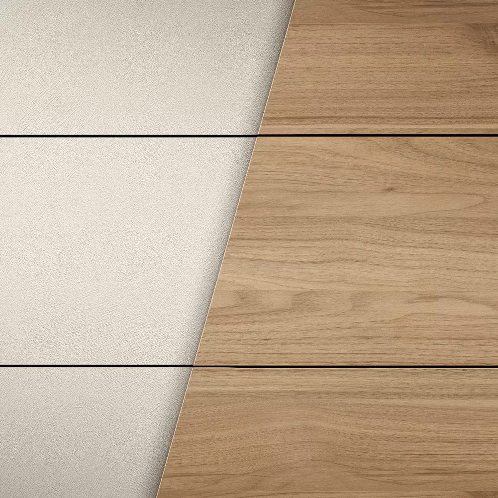 camera con letto in legno