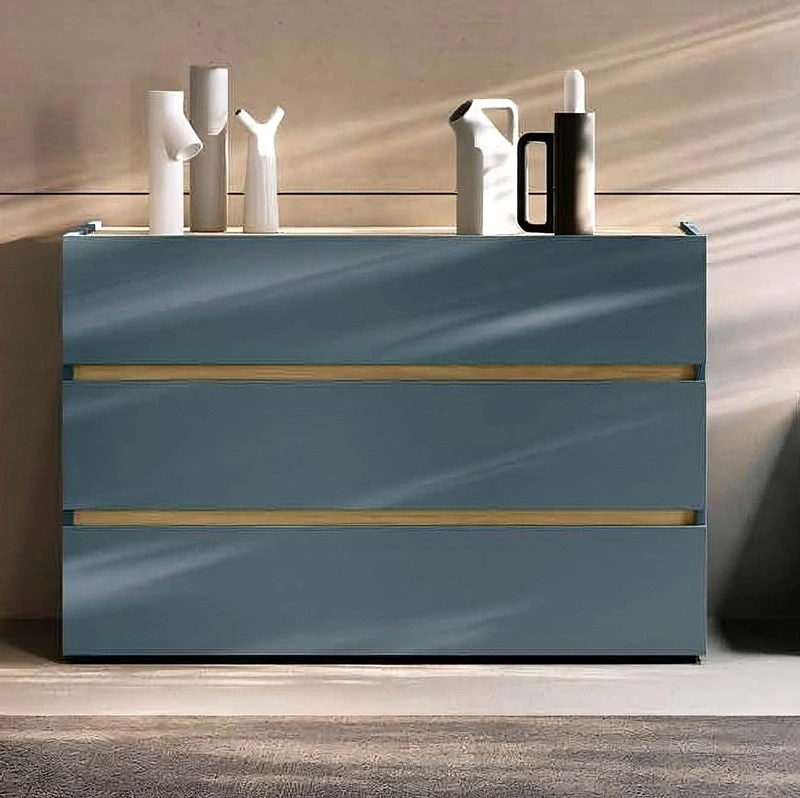 comò petrolio e rovere nordico