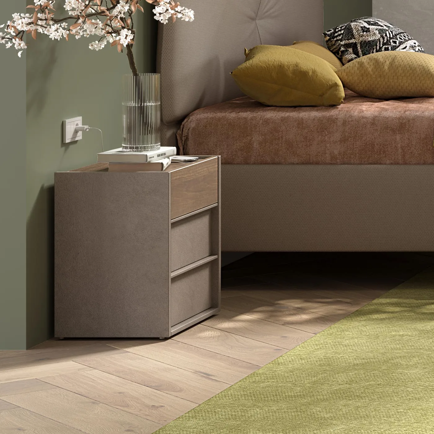 comodini 3 casseti mercure