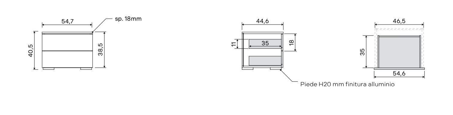 Camera matrimoniale Bianco opaco, con armadio battente