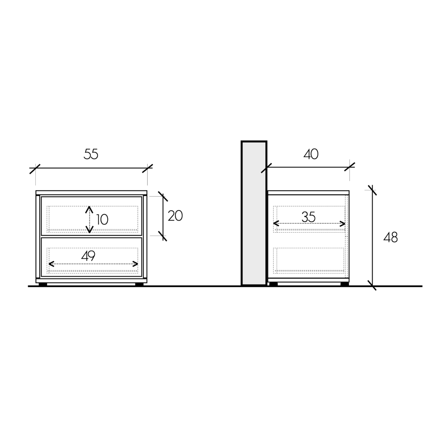 Camera matrimoniale Cashmere e Noce caramello cannettato, Made in Italy
