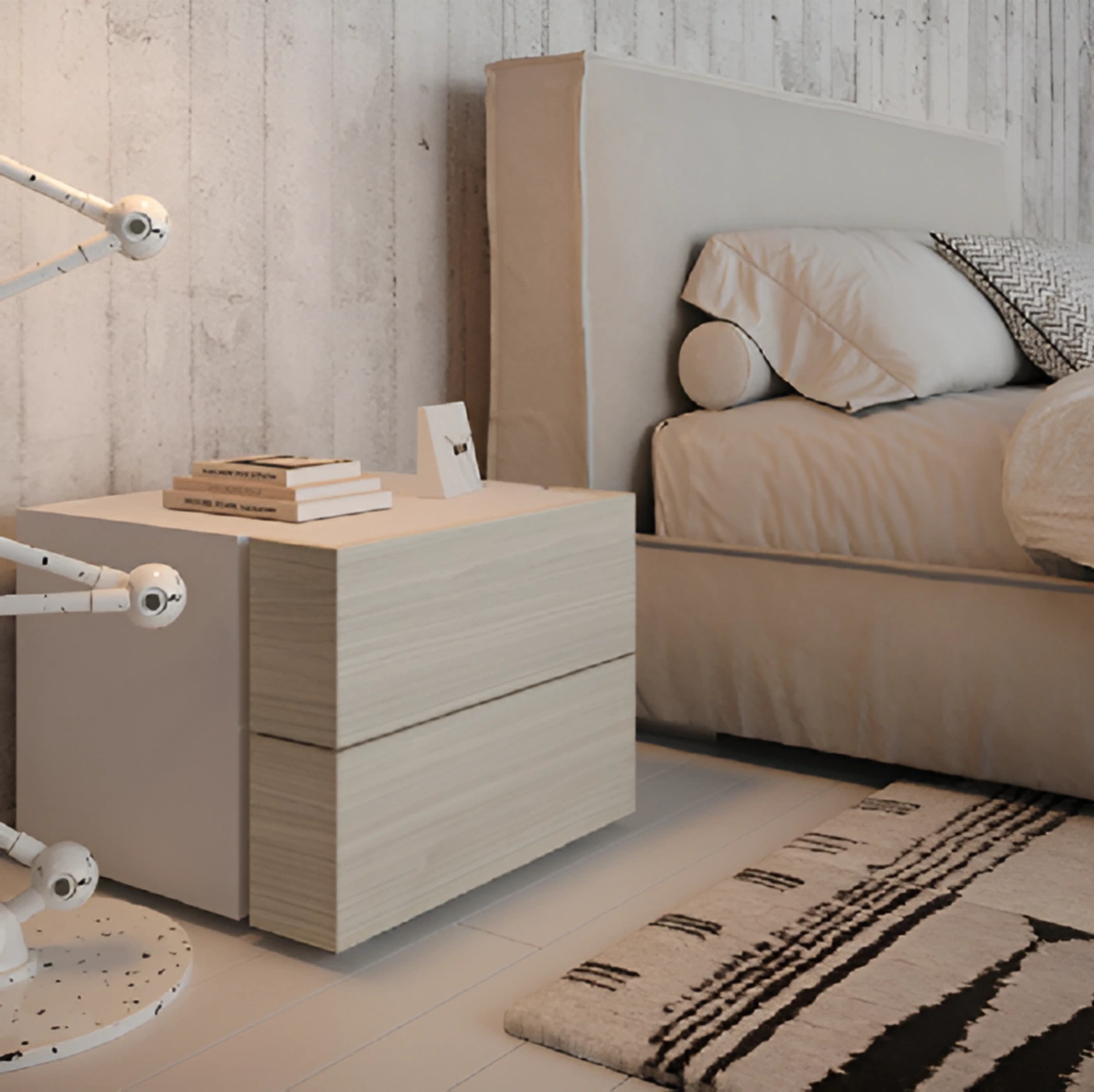 comodino cenere wood