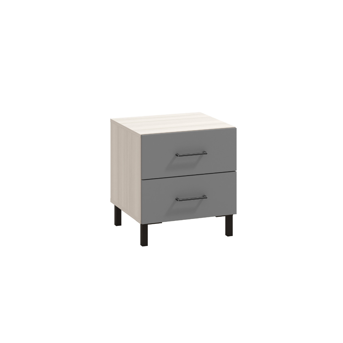 comodino bianco frassino