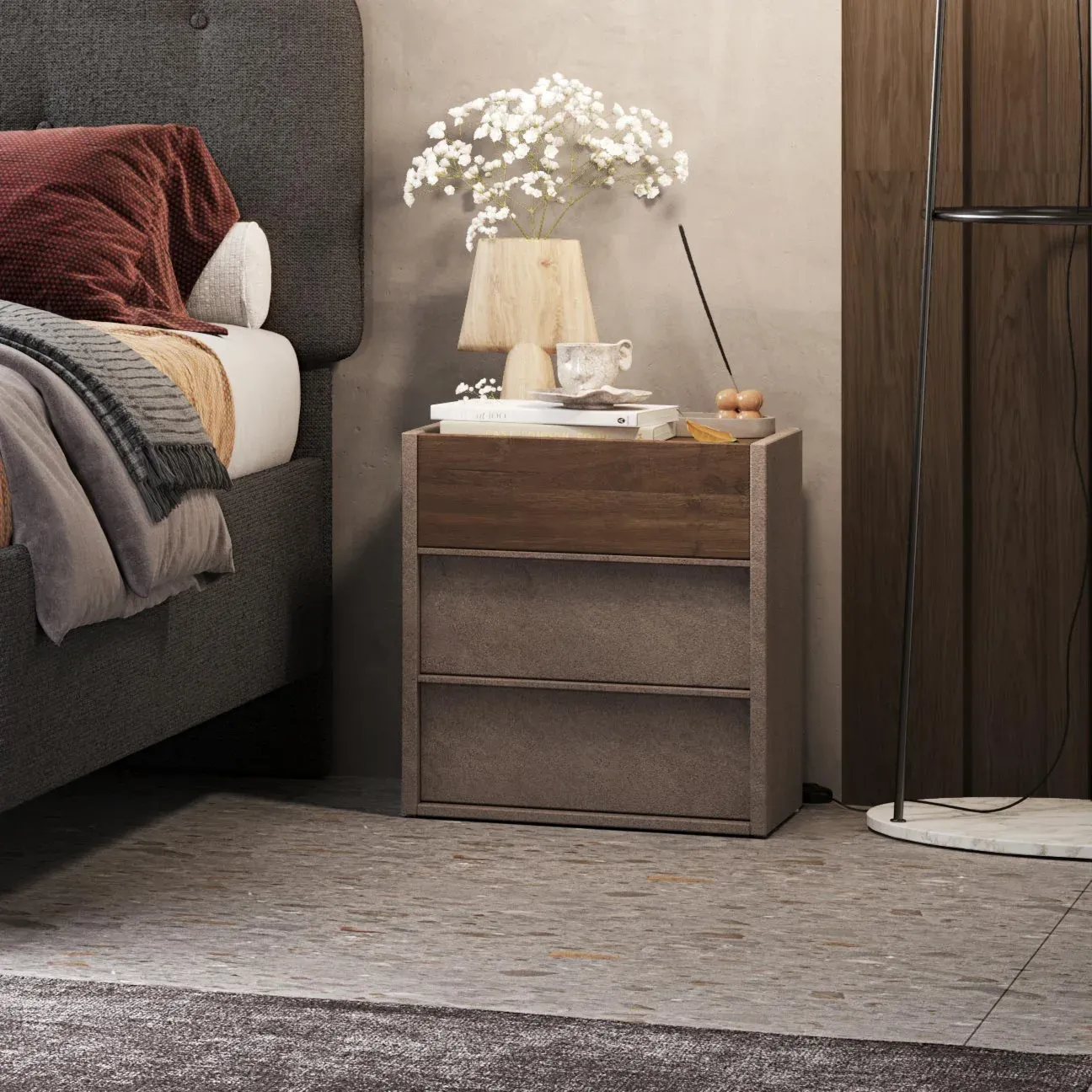 offerta camera con letto blu