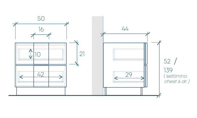 comodini scontato cashmere