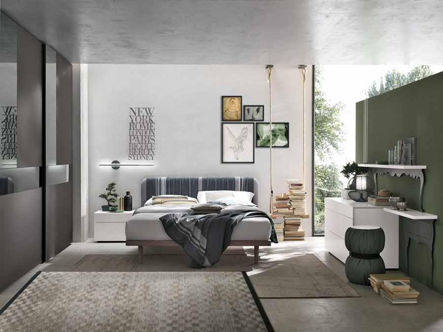 Altalena di design per camera da letto e soggiorno, Made in Italy