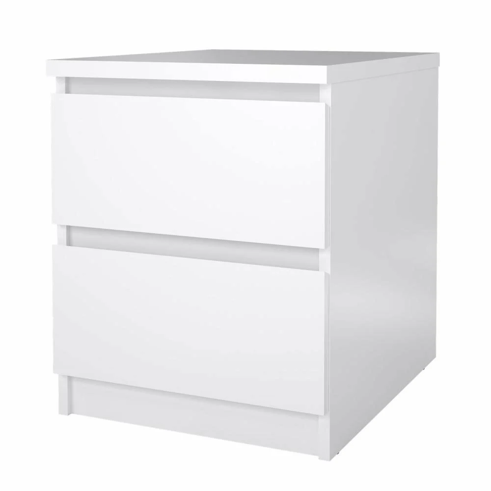 comodino bianco lucido 