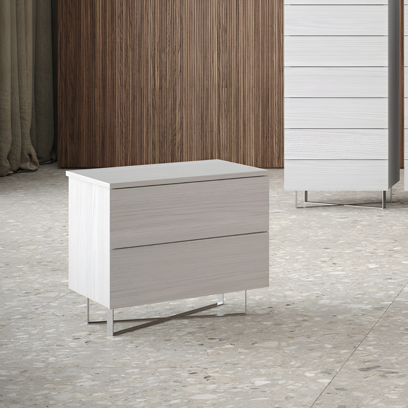 comodino frassino nuvola