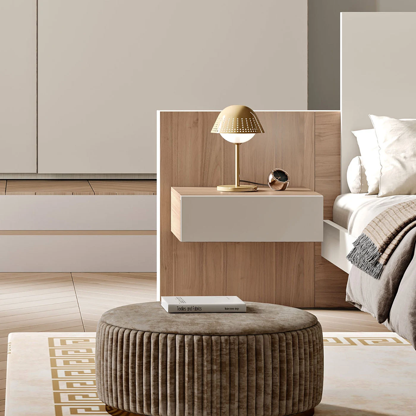 Camera matrimoniale, Sequoia honey e Corda, collezione Apache Zenzero Shop