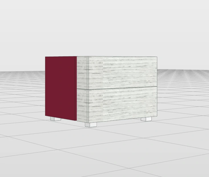 comodini porpora laccati