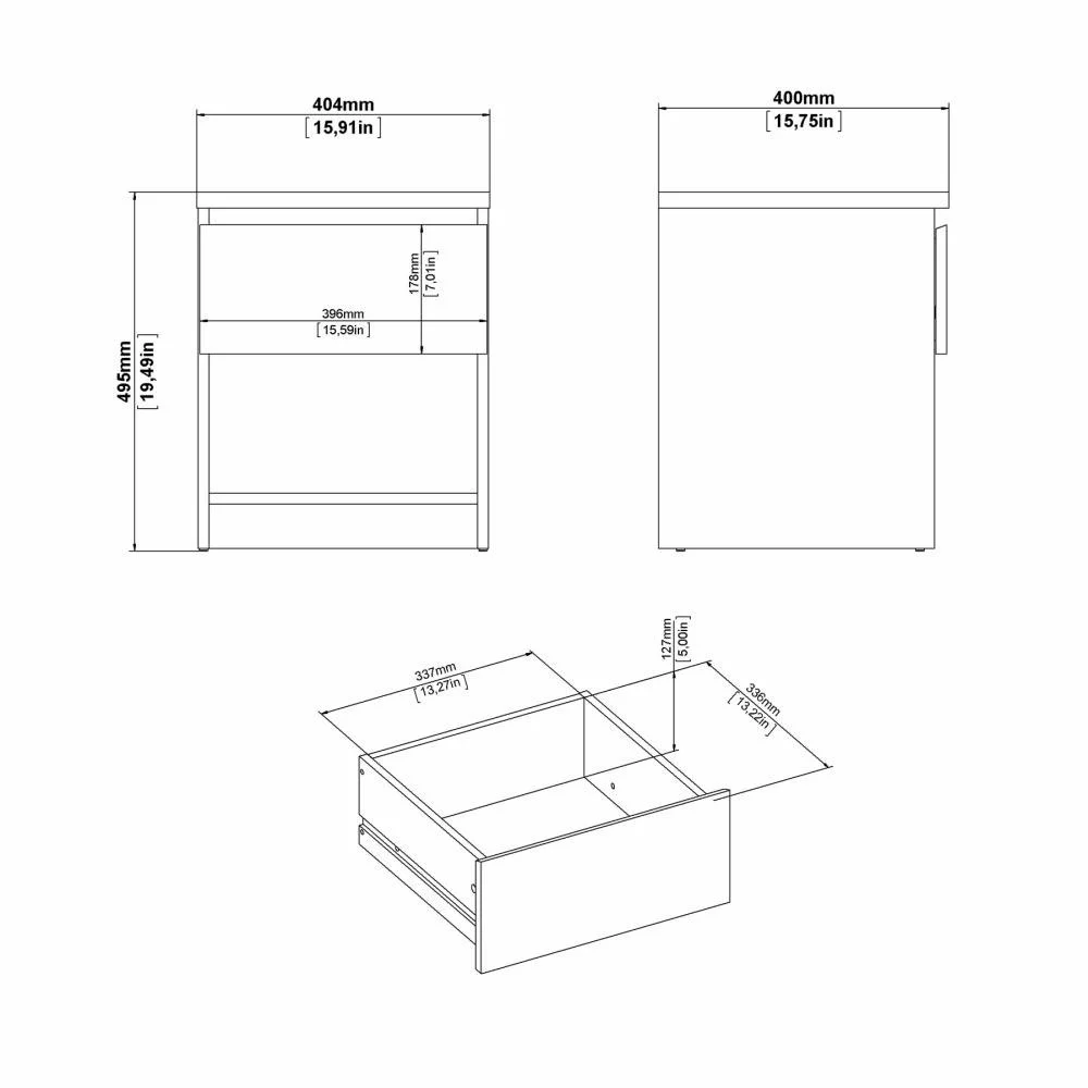 comodino rovere funzionale
