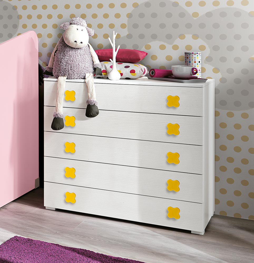 Mobili per bambini: comò per camerette con 5 cassetti