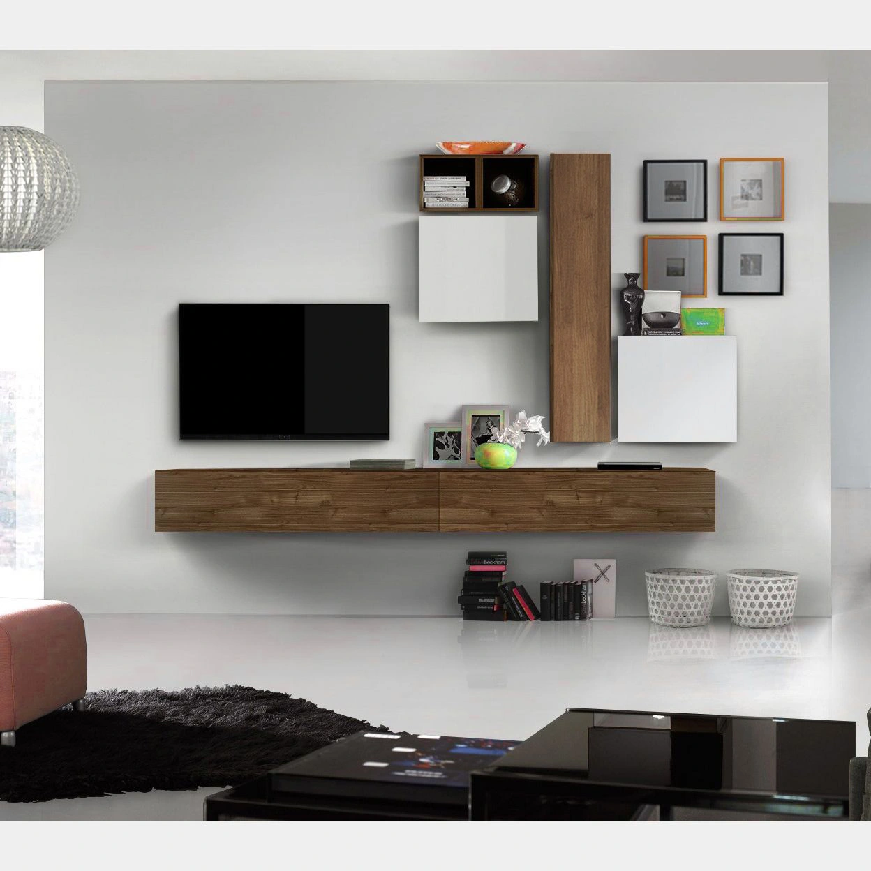 pareti economiche sospese bianche