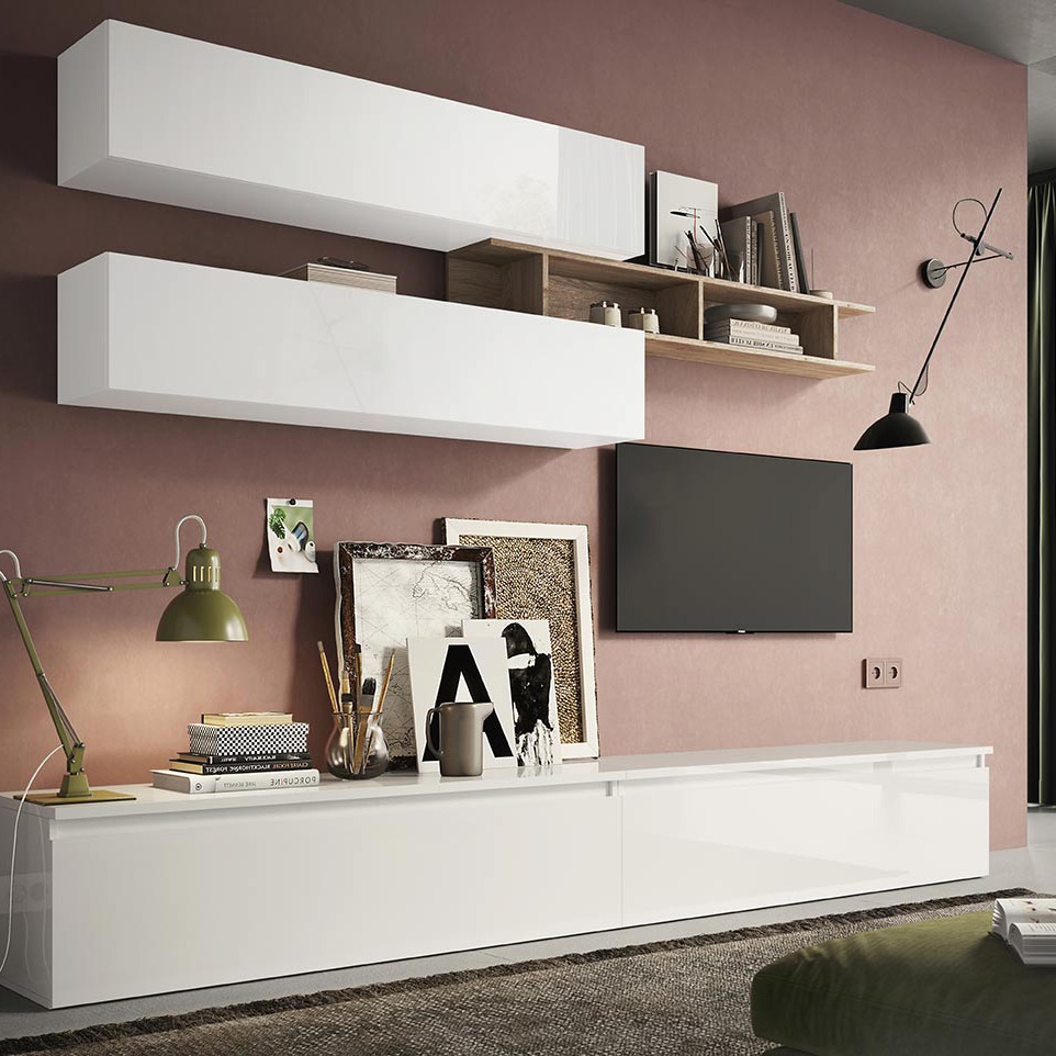 Porta TV parete moderna, Made in Italy