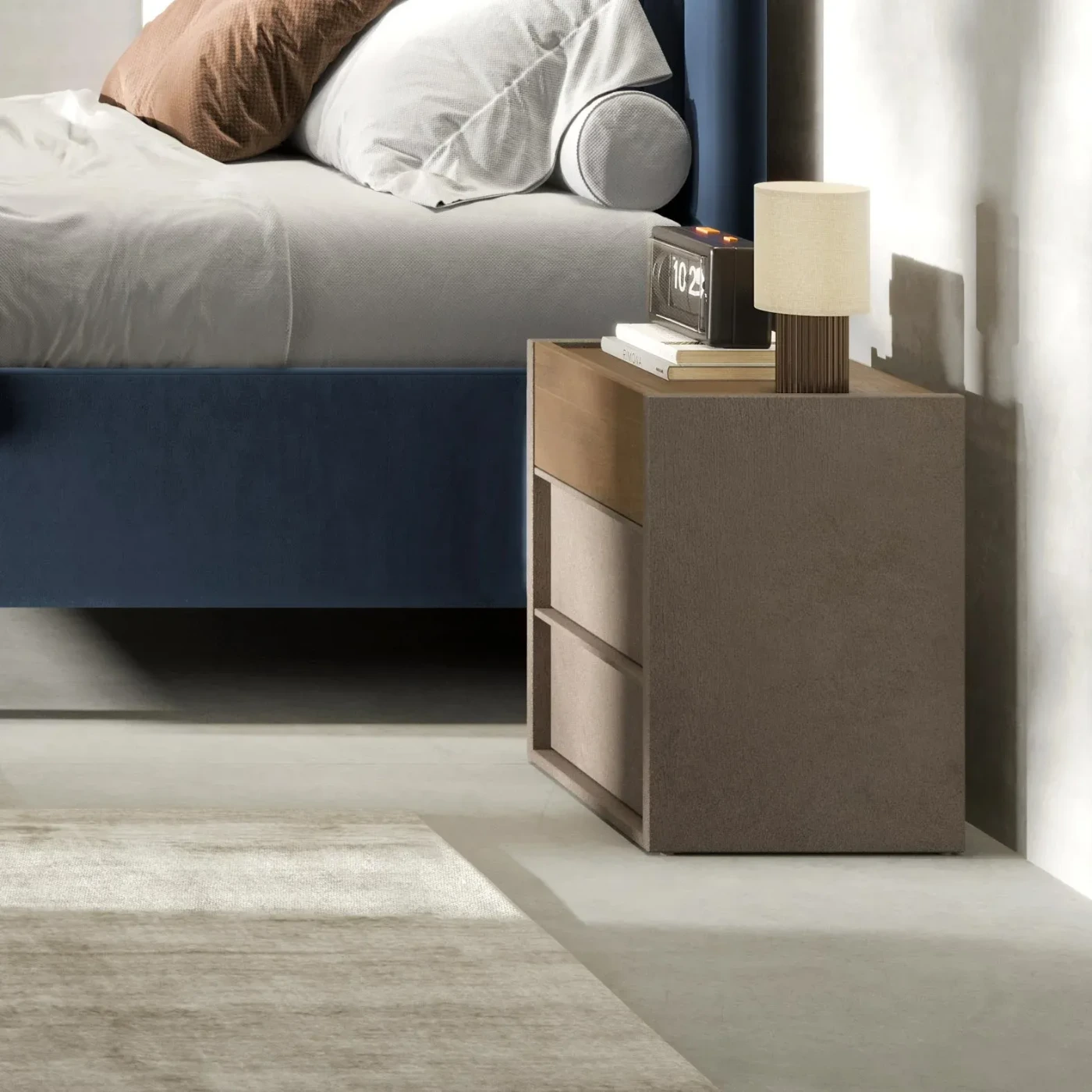 offerta camera con letto blu